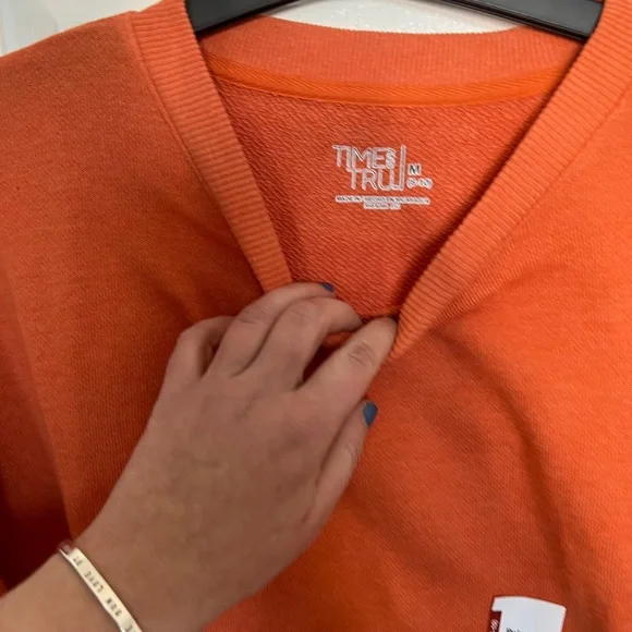 Rustic orange pumpkin spice nwt tunic sweatshirt - Picture 3 of 4